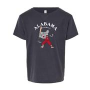 Alabama Toddler Big Al Baseball Player Tee